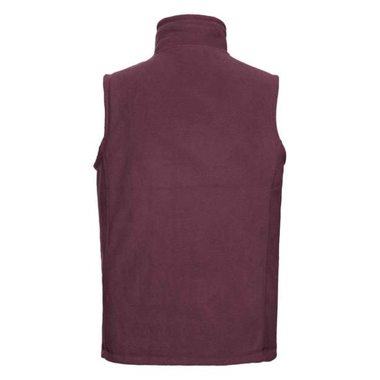 Russell Mens Outdoor Fleece Gilet (Burgundy)
