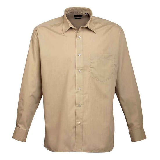Premier - Hemd für Herren Langärmlig (Khaki) - Image 1