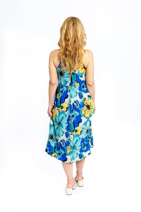 Tia Geblümtes Kleid mit Rollkragen - Image 3