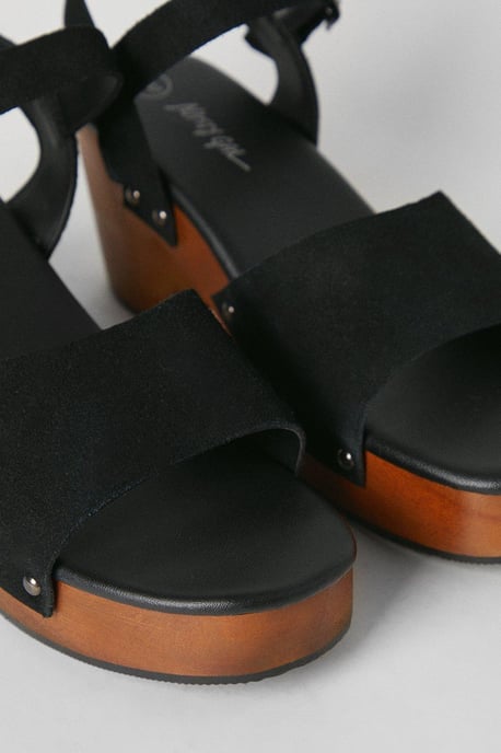 Real Suede Studded Clog