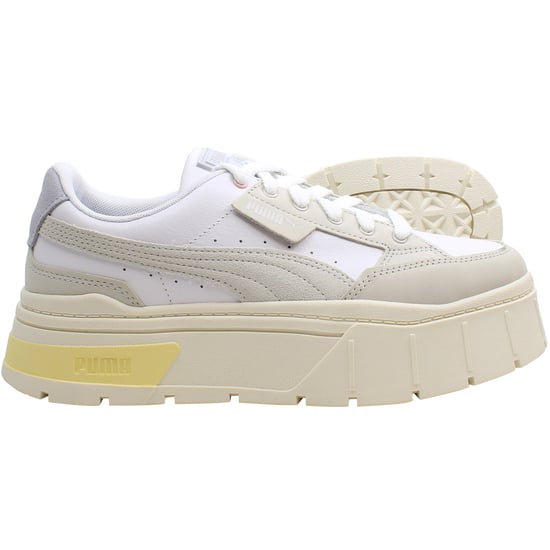 Puma – Mayze Stack Luxe – Weiße Damen-Sneaker - Image 1