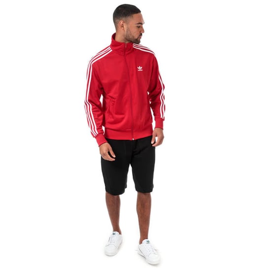 Men's adidas Originals Firebird Track Top in Red