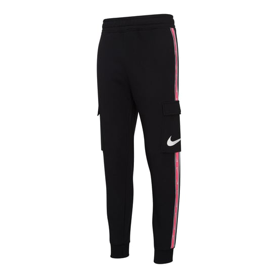 Nike Sportswear Men's Repeat Crew Fleece Tracksuit Black/Hyper Pink