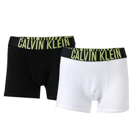 Boy's Calvin Klein Junior Intense Power 2 Pack Trunks in White Black