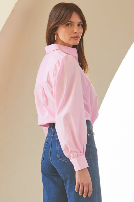 Soft Pink Relaxed Fit Shirt