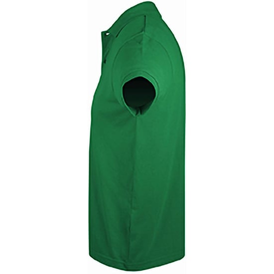 SOLs Mens Prime Pique Plain Kurzarm-Poloshirt (Kelly Green) - Image 3