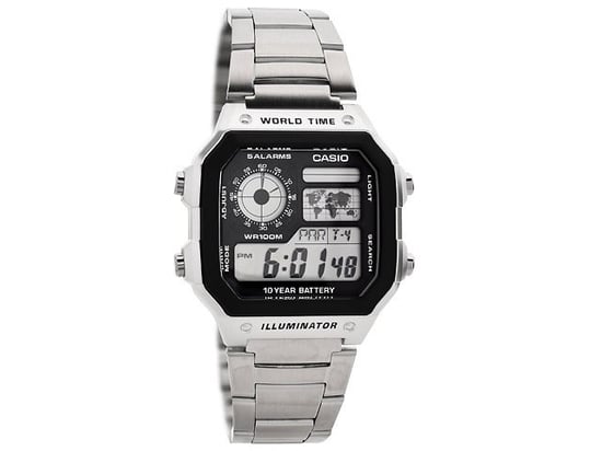 Casio Casio Collection Silber Herren Armbanduhr AE-1200WHD-1AVEF - Image 1