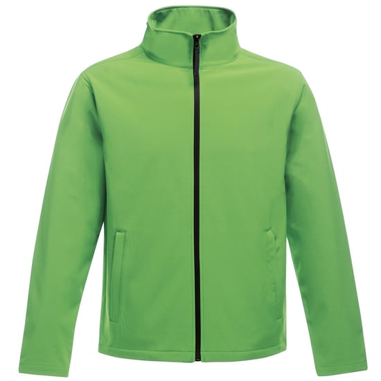 Regatta Standout Mens Ablaze Printable Softshell Jacket (Extreme Green/Black)