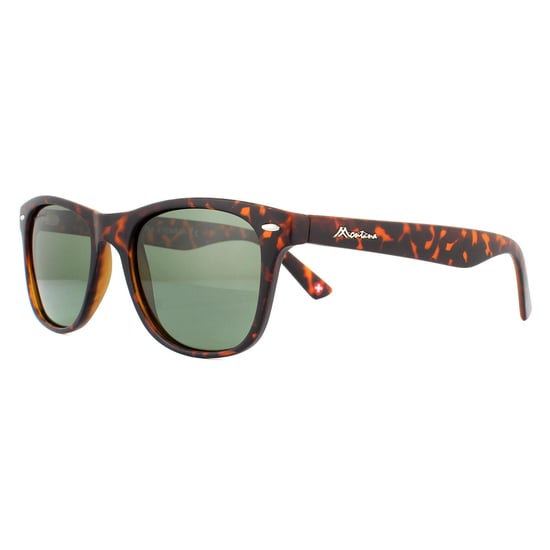 Montana Sunglasses MP10 A Matte Turtle Brown Rubbertouch G15 Green Polarized