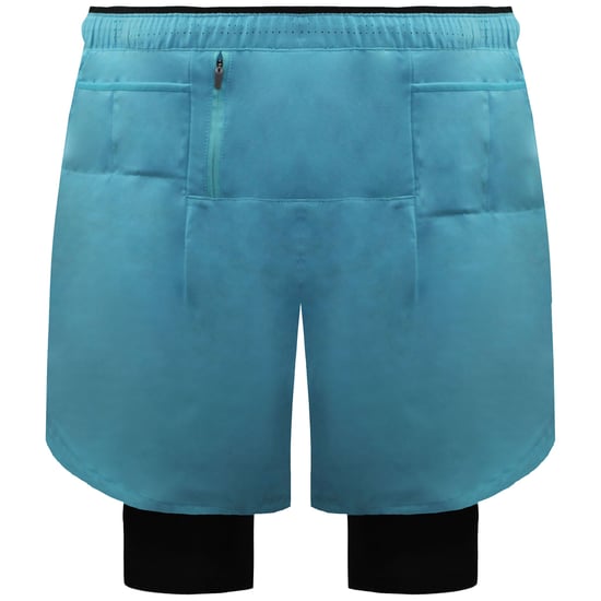 New Balance Q Speed 5 Zoll Herren Blaue 2in1-Shorts - Image 1