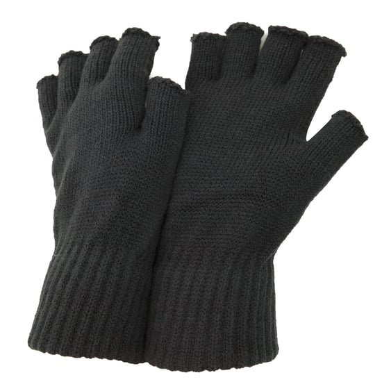 FLOSO Herren Winter Halbfinger-Handschuhe (Graphit) - Image 1