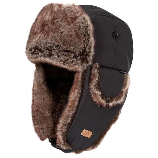 Trespass Unisex Erwachsene Dapper Bombermütze (Schwarz) - Image 3