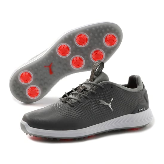 Puma Power Adapt 2,0 Golf Schnüregrau glatte Leder Herren Trainer 190581 03 - Image 4