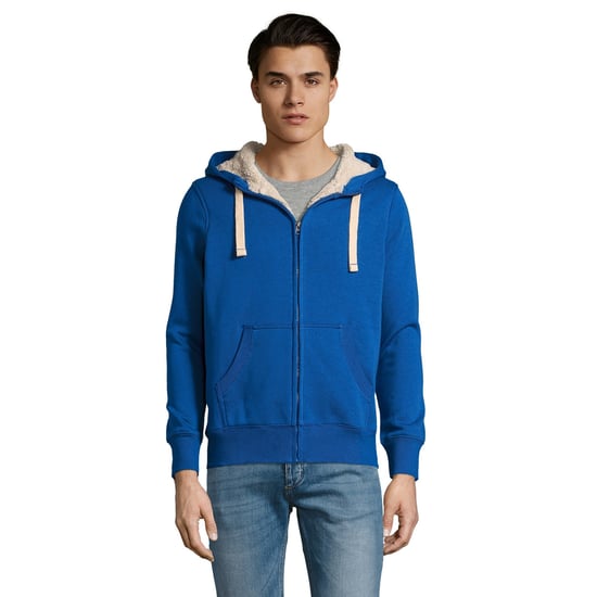 SOLS Sherpa Unisex Sweatshirt mit Kapuze und Reißverschluss (Königsblau) - Image 4