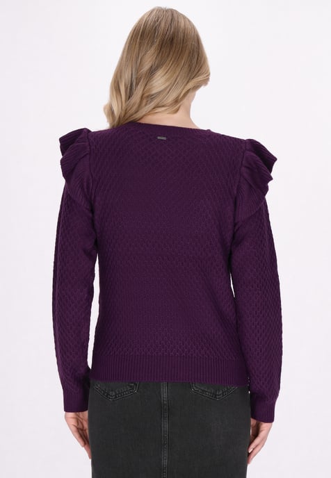 Dreimaster Pullover Damen Lila - Image 4