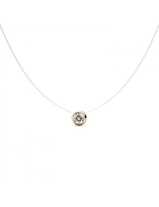 Mond-Halskette - Gold und Kristall - Image 1