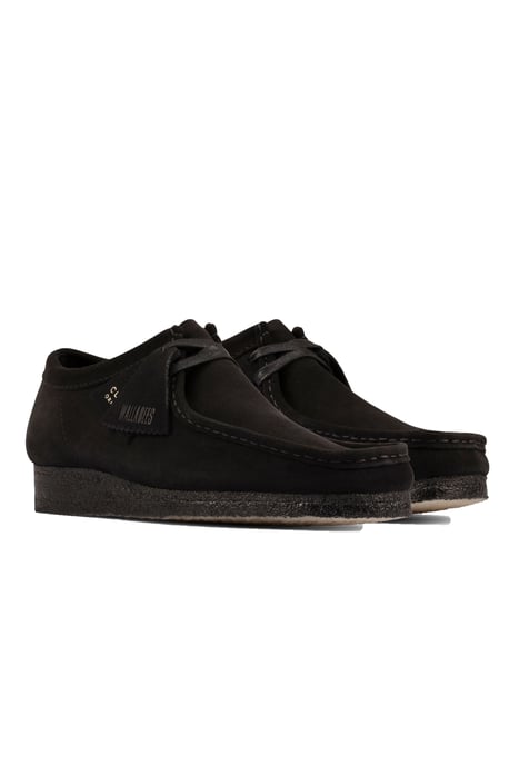 Clarks Originals Wallabee Schuh Schwarz Wildleder - Image 2