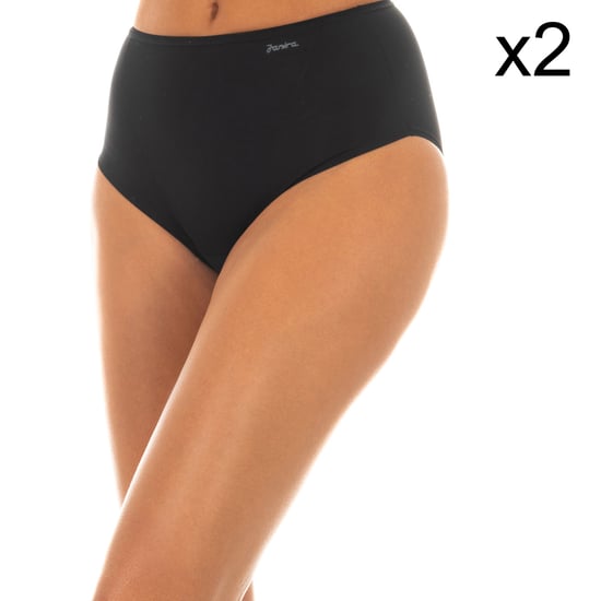 Pack-2 High waist and elastic panties breathable fabric 1031893 woman