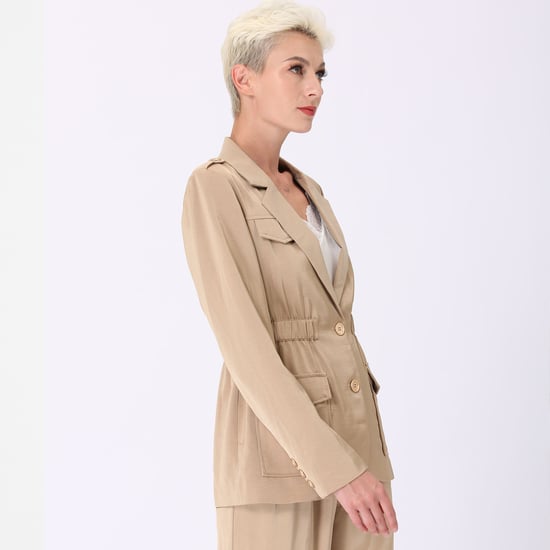 Safari-Blazer mit geraffter Taille - Image 2