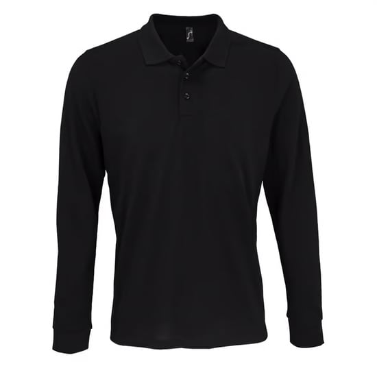SOLS - Poloshirt für Herren/Damen Unisex Langärmlig (Schwarz) - Image 1