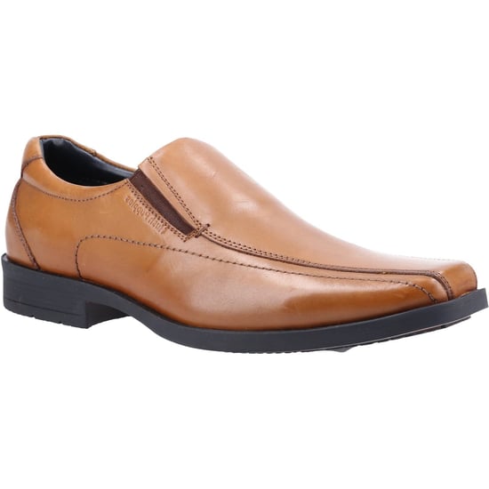 Hush Puppies Herren Brody Lederschuhe (Tan) - Image 1