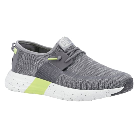 HEYDUDE Sirocco Sport Mode Nylon Herren Heather Grey/Charcoal Turnschuhe - Image 6