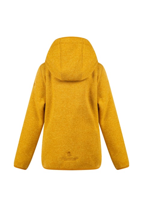 Schmuddelwedda Strickfleecejacke Jungen Senf Melange-280 - Image 2