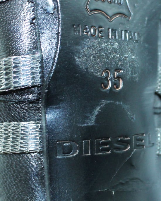 Diesel Diesel Rockpool Black Heel Boots