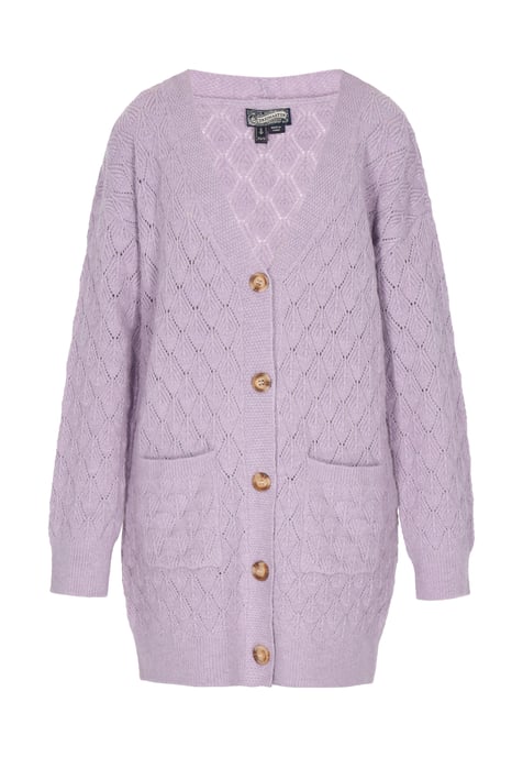 Dreimaster Cardigan Damen Lavendel melange - Image 1