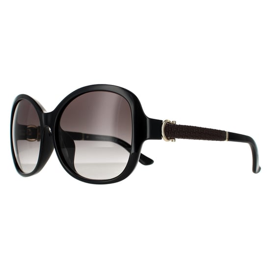 Salvatore Ferragamo Butterfly Damen Schwarz Grau Gradient Sonnenbrille - Image 2