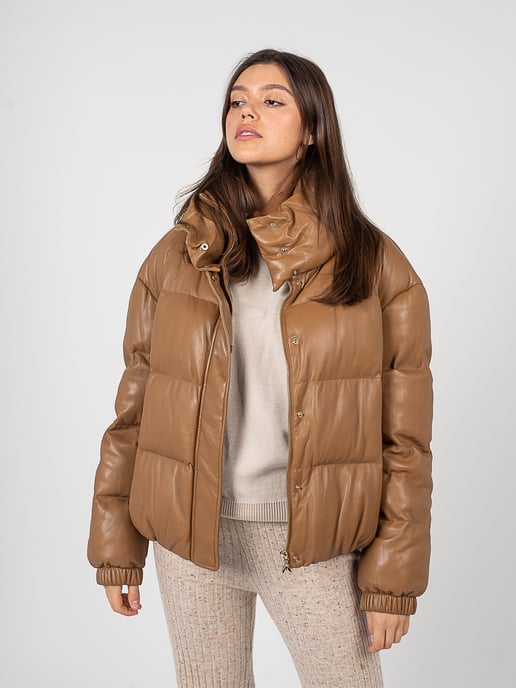 Patrizia Pepe Jacket Puchowa Woman's Brown
