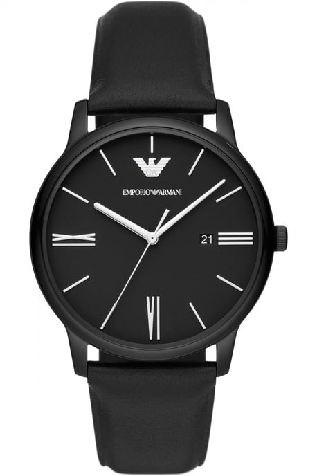 Emporio Armani Minimalist Schwarz Herren Armbanduhr AR11573 - Image 1