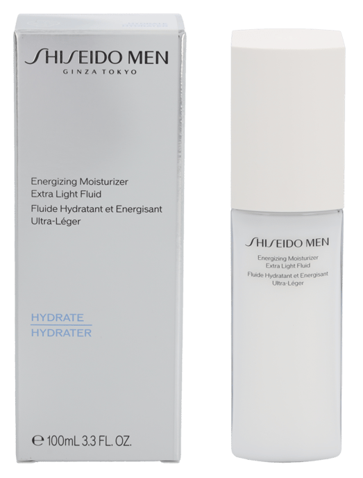 Shiseido Men Energizing Moisturizer Extra Light Fluid 100ml - Image 4