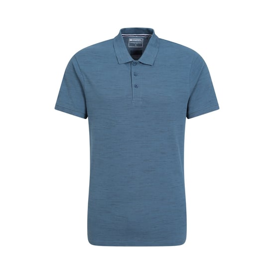Mountain Warehouse Herren Dawnay Textured Pique Polo Shirt (Blau) - Image 1