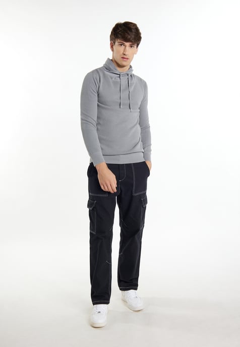 Mo Strick Pullover Herren Grau - Image 2