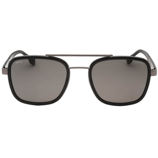 Hugo Boss Grey Polarized Lens Dark Ruthenium Grey Sunglasses