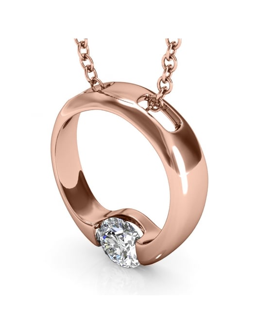 Mini-Ring mit Anhängern - Or Rosé et Cristal - Image 3