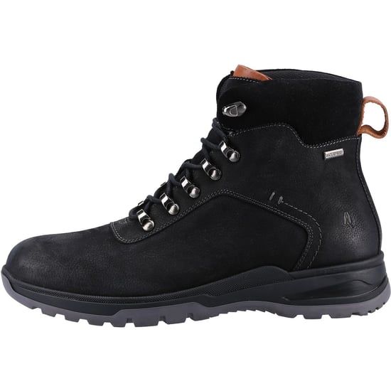 Hush Puppies Paul Leder Herren Schwarz Nubuk Stiefel - Image 5