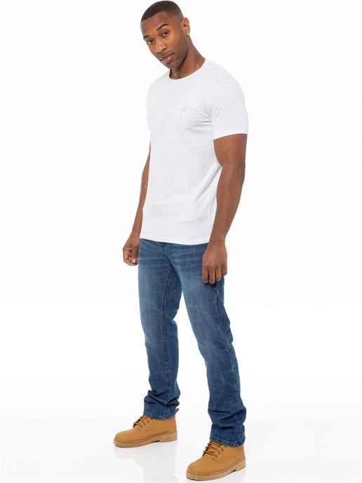 Enzo | Herren Denim Straight Fit Jeans - Blau - Image 5