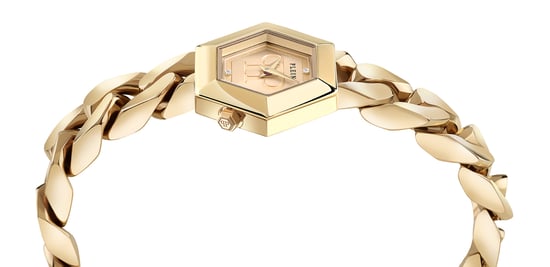 Philipp Plein The Hexagon Groumette Women's Gold Watch PWWBA0323
