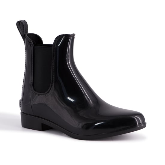 Aus Wooli Australia Womens Rainboots With Sheepskin Insole Included BLACK
