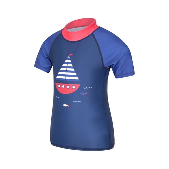 Mountain Warehouse Childrens/Kids Short-Sleeved Rash Guard (Kobaltblau) - Image 2