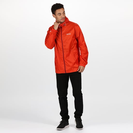 Regatta Mens Pack It III Waterproof Jacket (Burnt Salmon)