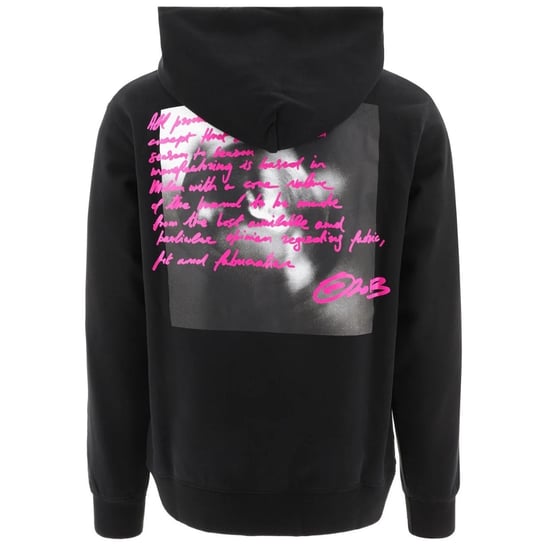 Off-White Tornado Type Design Slim Fit Black Hoodie