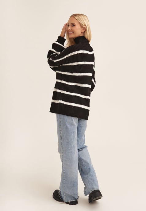 Hochgeschlossener Pullover aus Grobstrick - Image 2