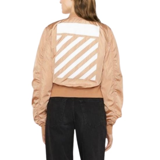 Off-White Diag Light Brown Bomber Jacket