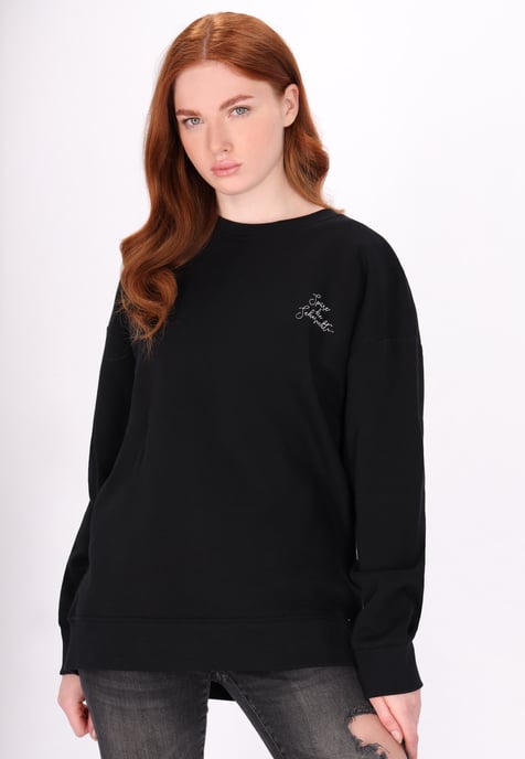 Dreimaster Sweatshirt Damen Schwarz - Image 3