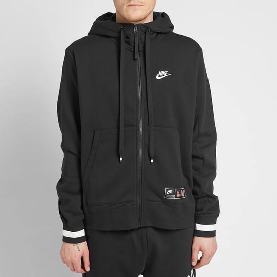 Nike Air Herren Zip durch Trainingsanzug Set voll in schwarz - Image 3