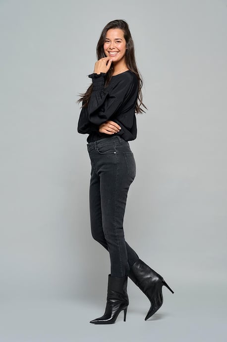 Caroline Tensen Utah Denim Hose Denim Schwarz - Image 1