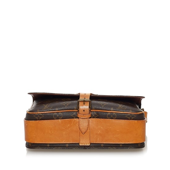 Vintage Louis Vuitton Monogram Cartouchiere MM Brown - Image 4